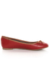 CL by Laundry Get Down Hudson Red and Tan Ballet Flats
