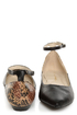 C Label Hudson 11 Black and Tawny Snake Two Tone Pointed Flats