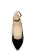 C Label Hudson 11 Black and Tawny Snake Two Tone Pointed Flats
