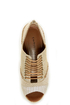 Chinese Laundry Make My Day Natural Linen Patchwork Wedges