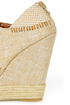 Chinese Laundry Make My Day Natural Linen Patchwork Wedges