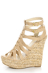 C Label Nancy 5 Beige Strappy Espadrille Wedge Sandals