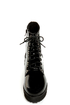 C Label Nata 1 Black Patent Platform Combat Boots