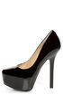 Chinese Laundry Perfect Ten Patent Black Pointed Platform Heels