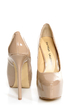 Chinese Laundry Perfect Ten Patent Nude Pointed Platform Heels