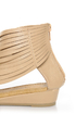 C Label Solara 9 Beige Strappy Ankle Cuff Thong Sandals