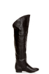 Chinese Laundry South Bay Black Leather Over-The-Knee Boots