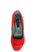 Dollhouse Allure Red Lace Platform Pumps