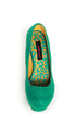 Dollhouse Allure Teal Lace Platform Pumps