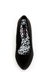 Dollhouse Dulce Black Lycra and Patent Platform Pumps