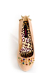 Dollhouse Gemini Nude Bejeweled and Spiked Platform Heels