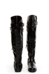 Dollhouse Hit Black Biker Babe Belted OTK Motorcycle Boots