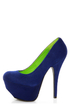 Dollhouse Kammy Blue Super Platform Heels