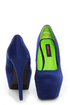 Dollhouse Kammy Blue Super Platform Heels