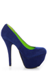 Dollhouse Kammy Blue Super Platform Heels