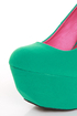 Dollhouse Kammy Sea Green Super Platform Heels