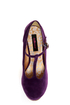 Dollhouse Trip Purple T-Strap Platform Wedges