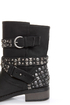 Dirty Laundry Showstopper Black Studded Motorcycle Boots