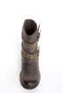Dirty Laundry Showstopper Brown Studded Motorcycle Boots