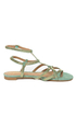 Envy Citroen Teal Mint Suede Studded Gladiator Sandals