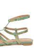 Envy Citroen Teal Mint Suede Studded Gladiator Sandals