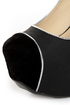 Fahrenheit Anne 41 Black Velvet Cap-Toe Platform Heels