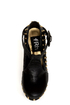 Fahrenheit Bar 05 Black Studded T-Strap Platform Heels