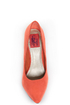 Fahrenheit CR-01 Coral Velvet Pointed Pumps