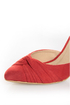 Fahrenheit CR-03 Red Velvet Pointed D-Orsay Pumps