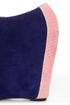 Fahrenheit Mica 01A Blue Velvet Peep Toe Shootie Wedges