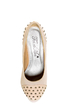 Toi et Moi Nandi 01 Nude Blush Studded Cap-Toe Platform Pumps