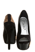 Toi et Moi Nandi 05 Black Suede Studded Platform Pumps