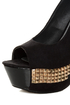 Toi et Moi Nandi 05 Black Suede Studded Platform Pumps