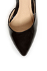 Fahrenheit Zara 01 Black Patent Pointed D\'Orsay Pumps