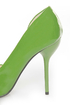 Fahrenheit Zara 01 Green Patent Pointed D\\\'Orsay Pumps