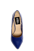 Fahrenheit Zara 02 Blue Patent Pointed Pumps
