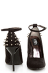 Fahrenheit Zara 06 Black Studded Pointed Pumps