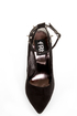 Fahrenheit Zara 06 Black Studded Pointed Pumps