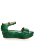 Gee'WaWa Daisy Green Flatform Platform Sandals