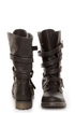 GoMax Apple Ranch 01 Brown Slouchy Belted Combat Boots