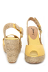 GoMax Moki 08 Yellow Canvas Espadrille Wedge Sandals