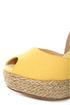 GoMax Moki 08 Yellow Canvas Espadrille Wedge Sandals