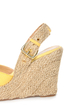 GoMax Moki 08 Yellow Canvas Espadrille Wedge Sandals
