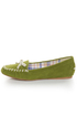 GoMax Twitter 01 Green Moccasin Flats