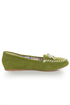 GoMax Twitter 01 Green Moccasin Flats