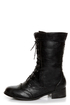 Break 3 Black Brogue Lace-Up Oxford Boots