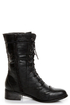 Break 3 Black Brogue Lace-Up Oxford Boots