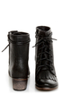 Pisa 25 Black Kiltie Lace-Up Ankle Boots