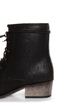 Pisa 25 Black Kiltie Lace-Up Ankle Boots