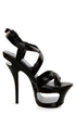 Jessica Simpson Andy Black Strappy Cutout Platform Pumps